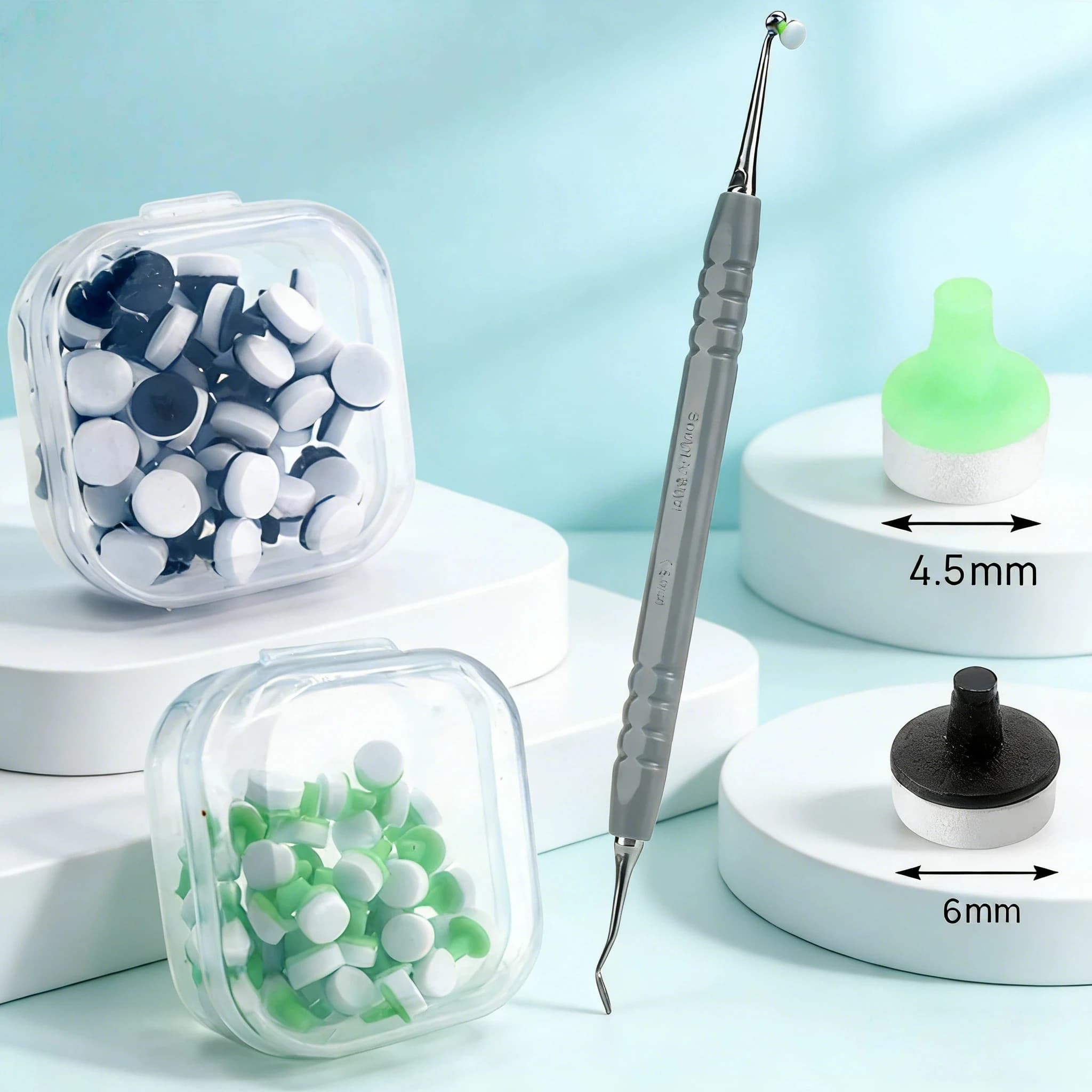 Dental Resin Modeling Tool, Foam Bearings for Faces, Instruments and Materials for Composite Resin, Dental Whitening Tool