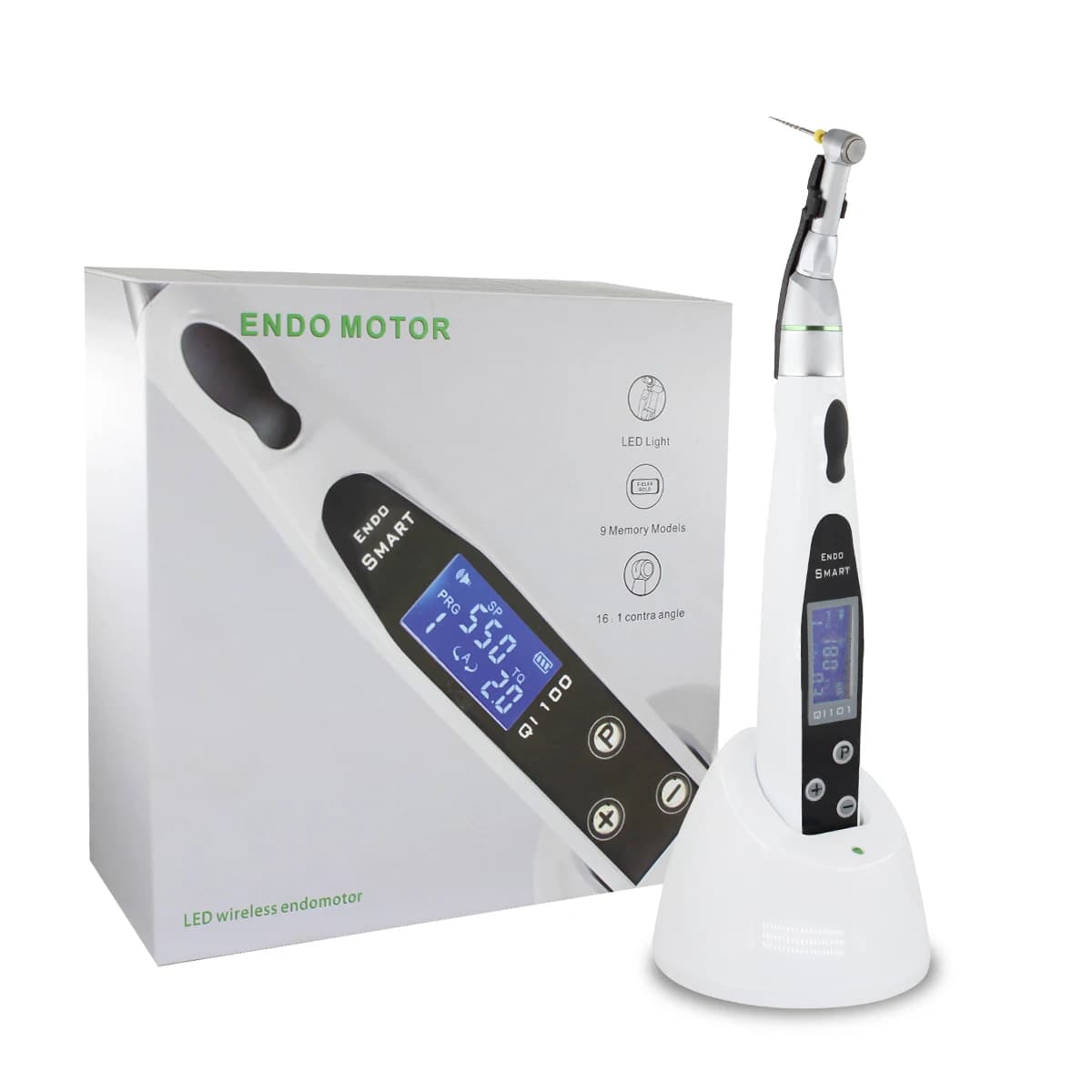 Motore Endo dentale con localizzatore d'apice/trattamento endodontico Wireless LED Endo Motor con contrangolo 16:1
