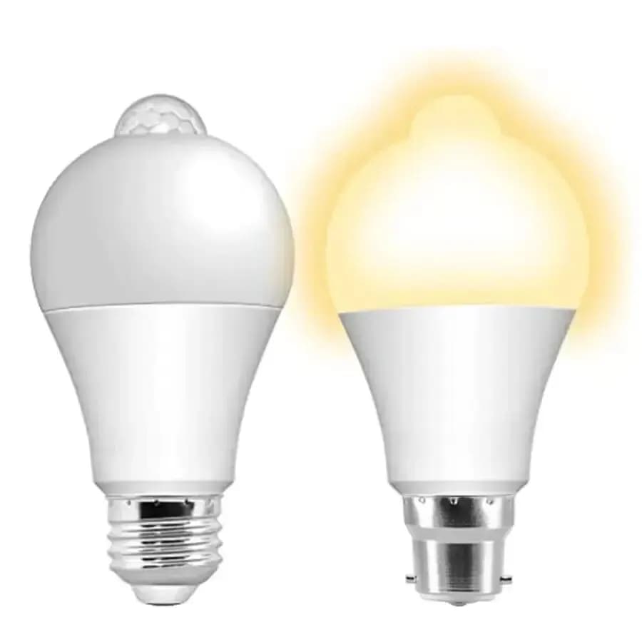 Lampadina a LED con sensore di movimento PIR 12W E27 Lampadina intelligente ON/OFF attivata dal movimento Lampada per luci domestiche con sensore di movimento per scale domestiche