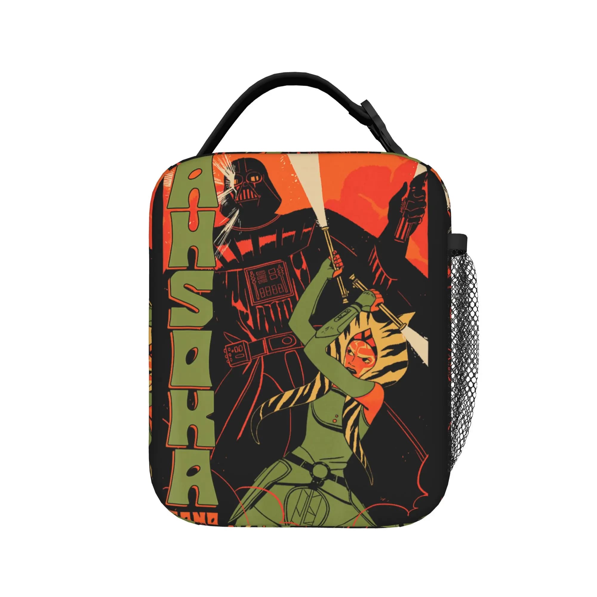 Borsa termica per il pranzo Ahsoka Tano e Darth Maul Vader, borsa termica riutilizzabile, contenitore per il pranzo, borsa per il pranzo per uomini e donne, scuola