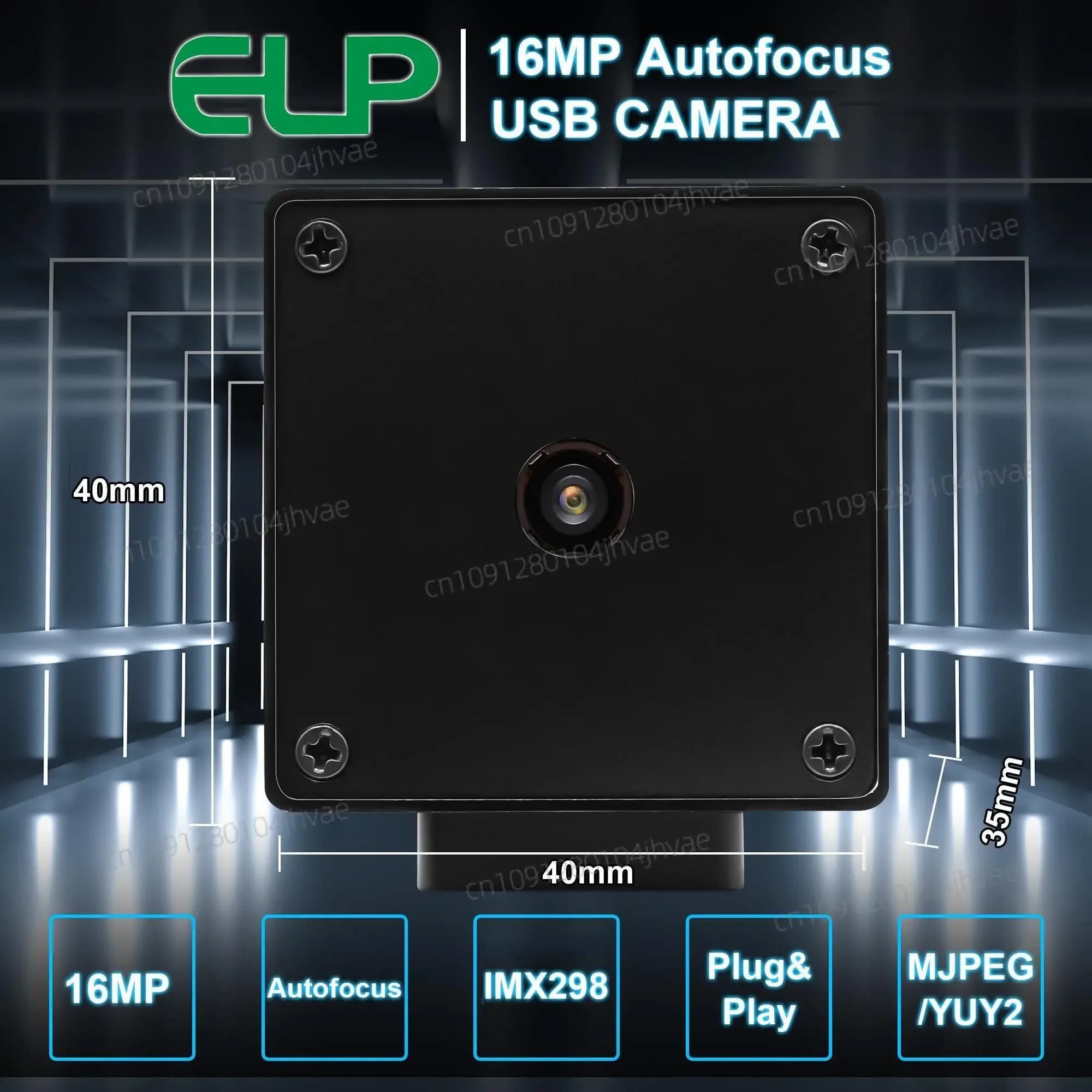 Hot 16MP IMX298 Autofocus USB Camera Mini Case Industrial Inspection Webcam for Android Windows computer, laptop, Raspberr