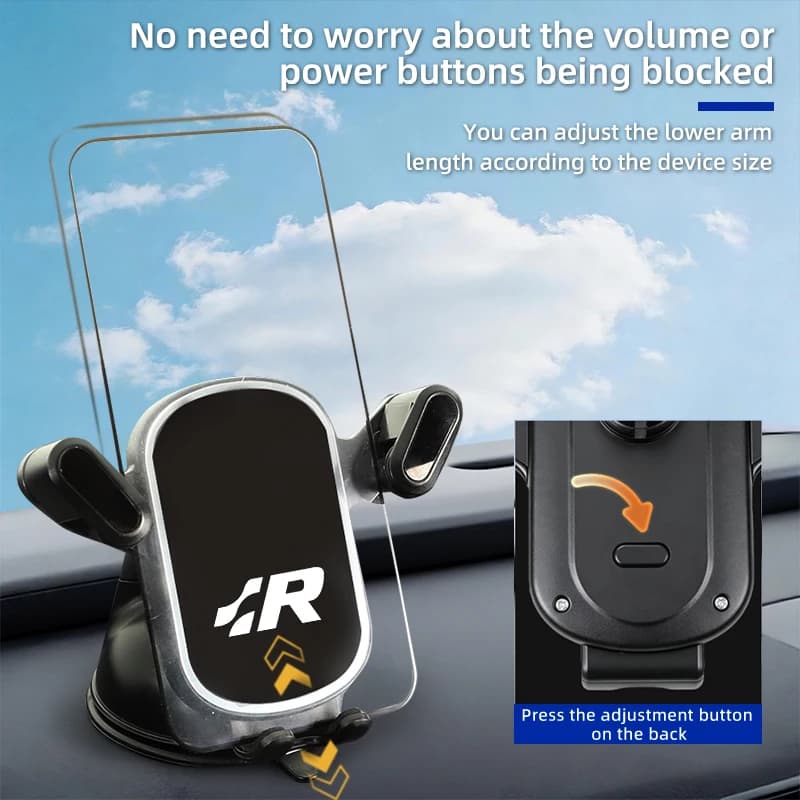 Car Gravity Phone Holder Suction Cup Base Phone Stand With Hook Accessories For Volkswagen VW Jetta Golf Beetle CC EOS GTI MK2