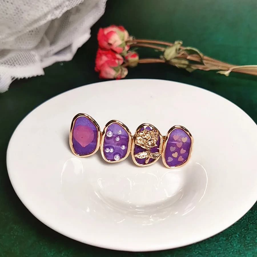 3163 Fermagli per capelli creativi originali all'ingrosso Colori alla moda Accessori speciali per capelli Clip a becco d'anatra Ritenzione Perla Fiore rosa