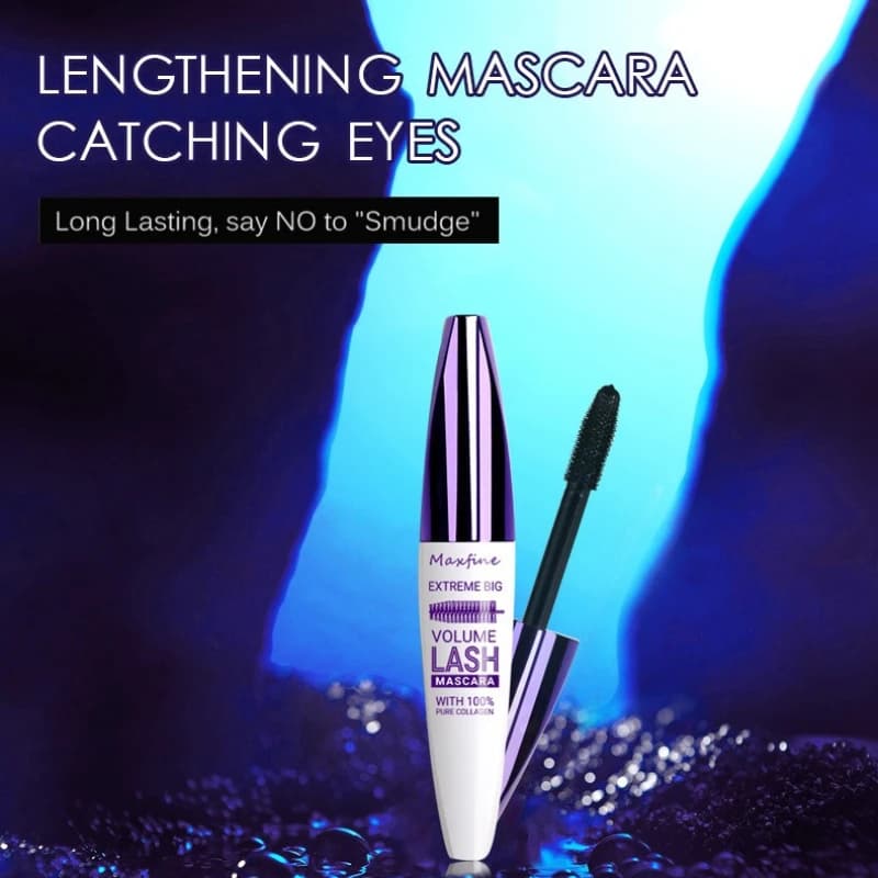 Mascara 5D Tridimensionale Viola Blu Bianco Multicolore, Lunga Durata, Impermeabile, Anti-sbavatura, Volumizzante e Modellante