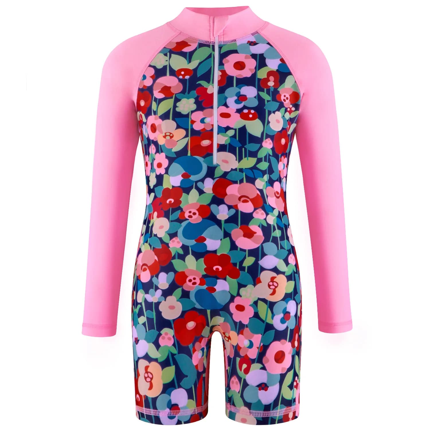 Costume da bagno per bambini estate sirena ragazze Costume intero traspirante a maniche lunghe da nuoto Abbigliamento da spiaggia Costume da bagno per bambini ad asciugatura rapida