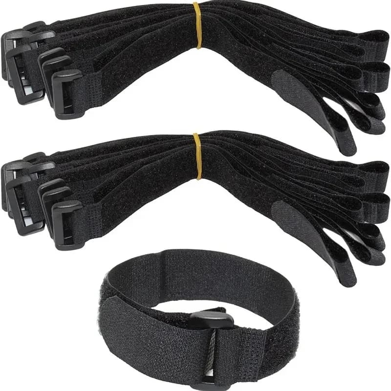 5/10/30Pcs Reusable Hook And Loop Straps Fastening Cable Ties Cable Straps Nylon Securing Wire Cord Ties Organizer Fastener Tape
