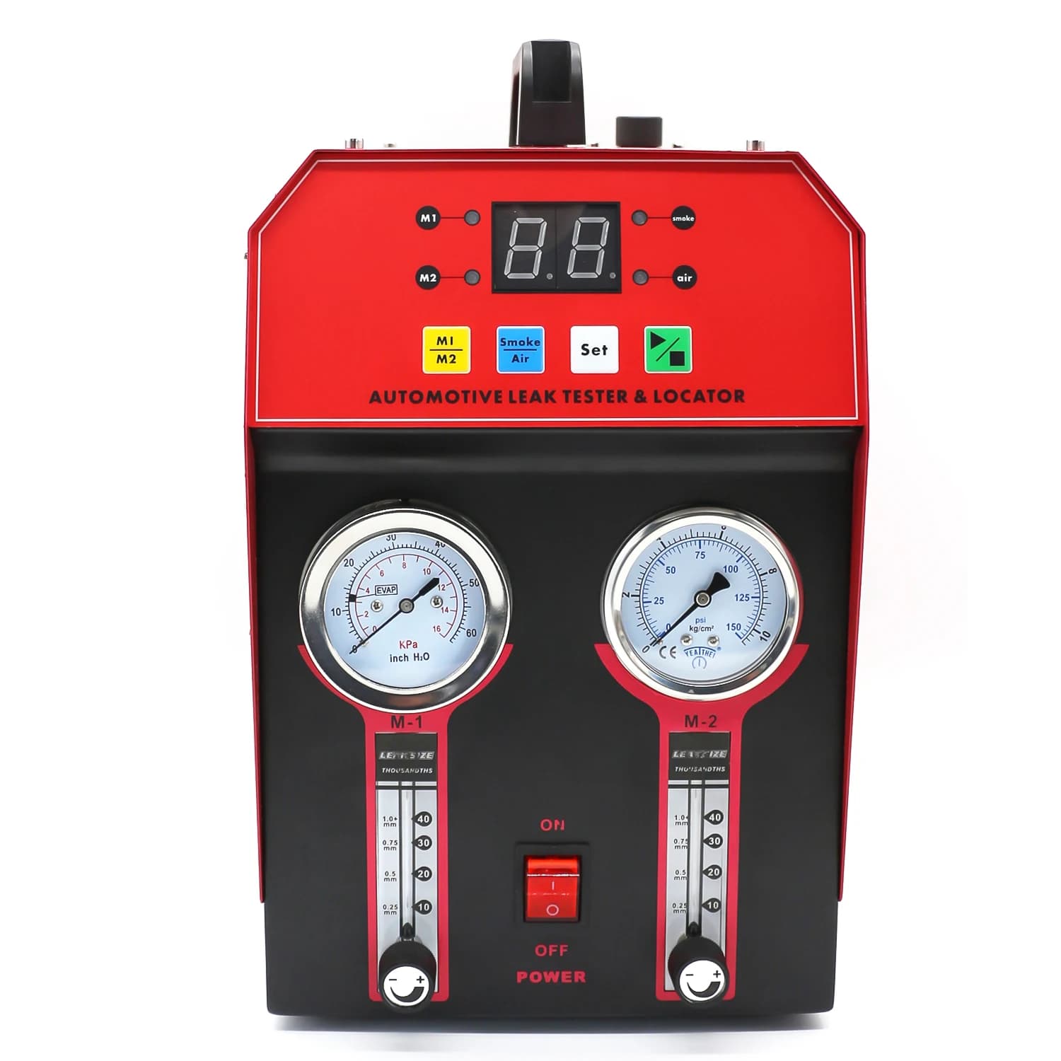 Rilevatore di perdite di fumo automobilistico ad alta pressione, localizzatore di perdite EVAP automobilistico Rilevatore di perdite di condotti per aria condizionata automobilistica