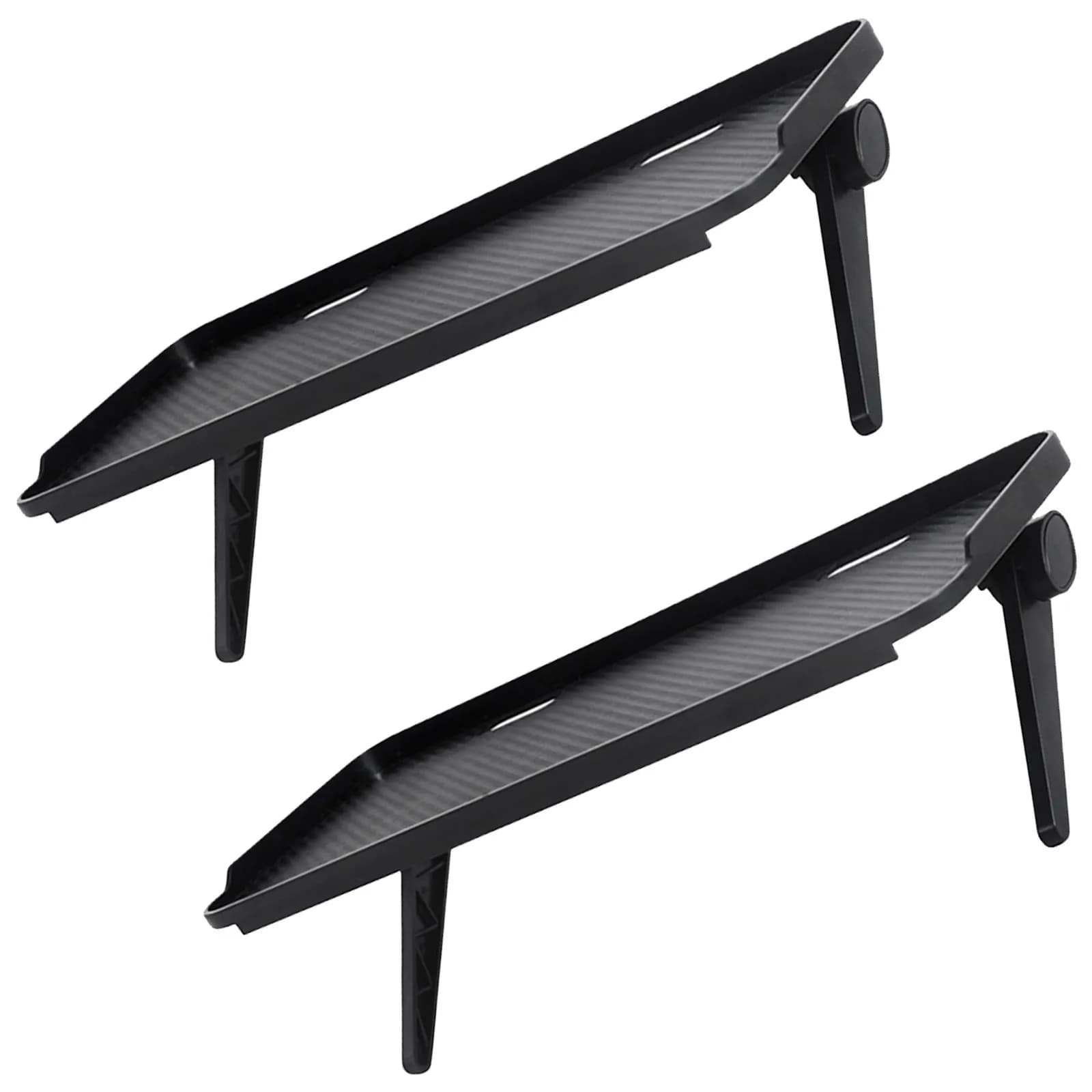 2Pcs TV Set Top Box Shelf No Drill Adjustable Screen Shelf Organizer for Monitor Router Remote Control Media Storage