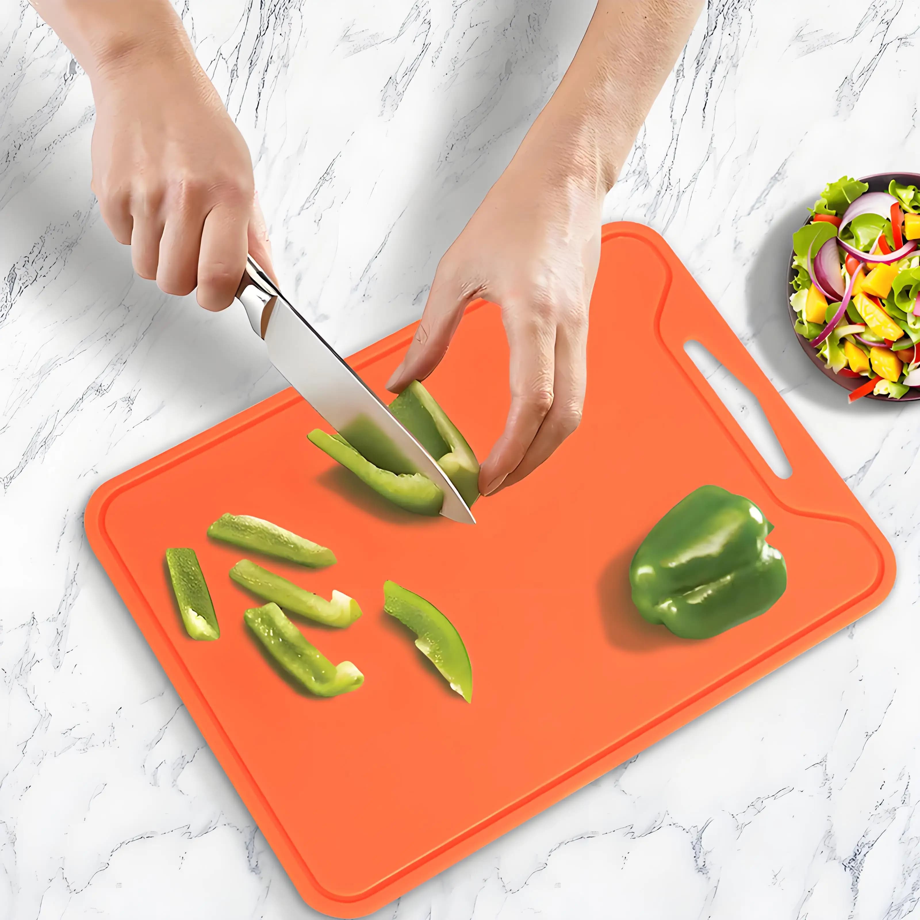 Silicone reversible cutter Non-slip cooking mat for meat and vegetables Safe cutting for outdoor camping dishwasher