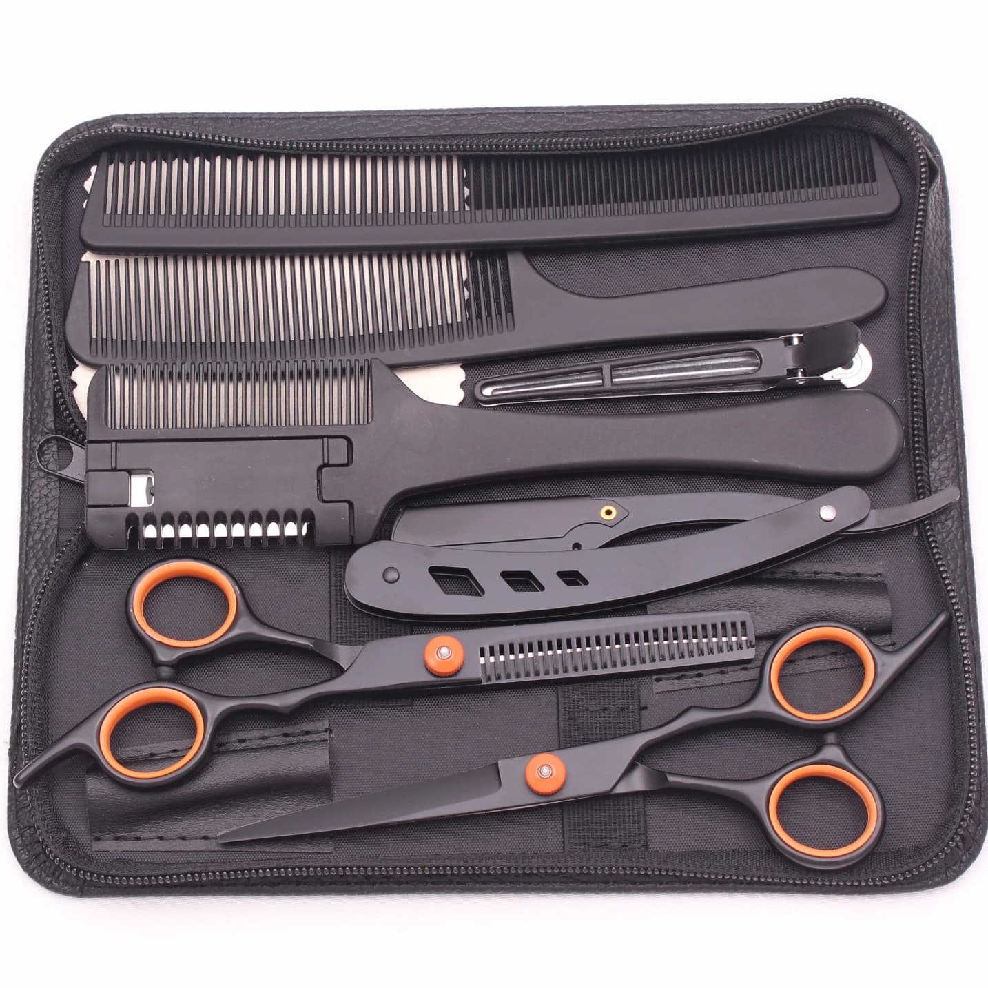 Forbici Professionali per Capelli da 6.0 Pollici, Set per Taglio e Sfilatura, per Parrucchieri e Uso Domestico, in Acciaio Giapponese 1001