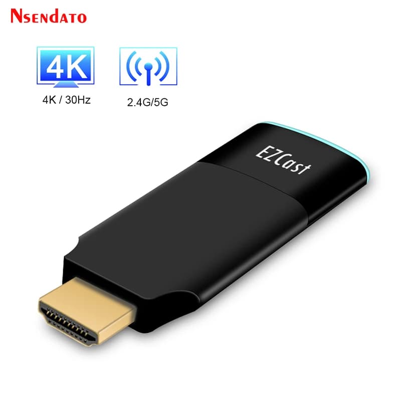 Ezcast 2 5G Wifi HDMI Dongle Wireless per Display, Miracast Airplay Mirroring, Ricevitore HDMI TV Stick per Telefoni IOS Android e PC