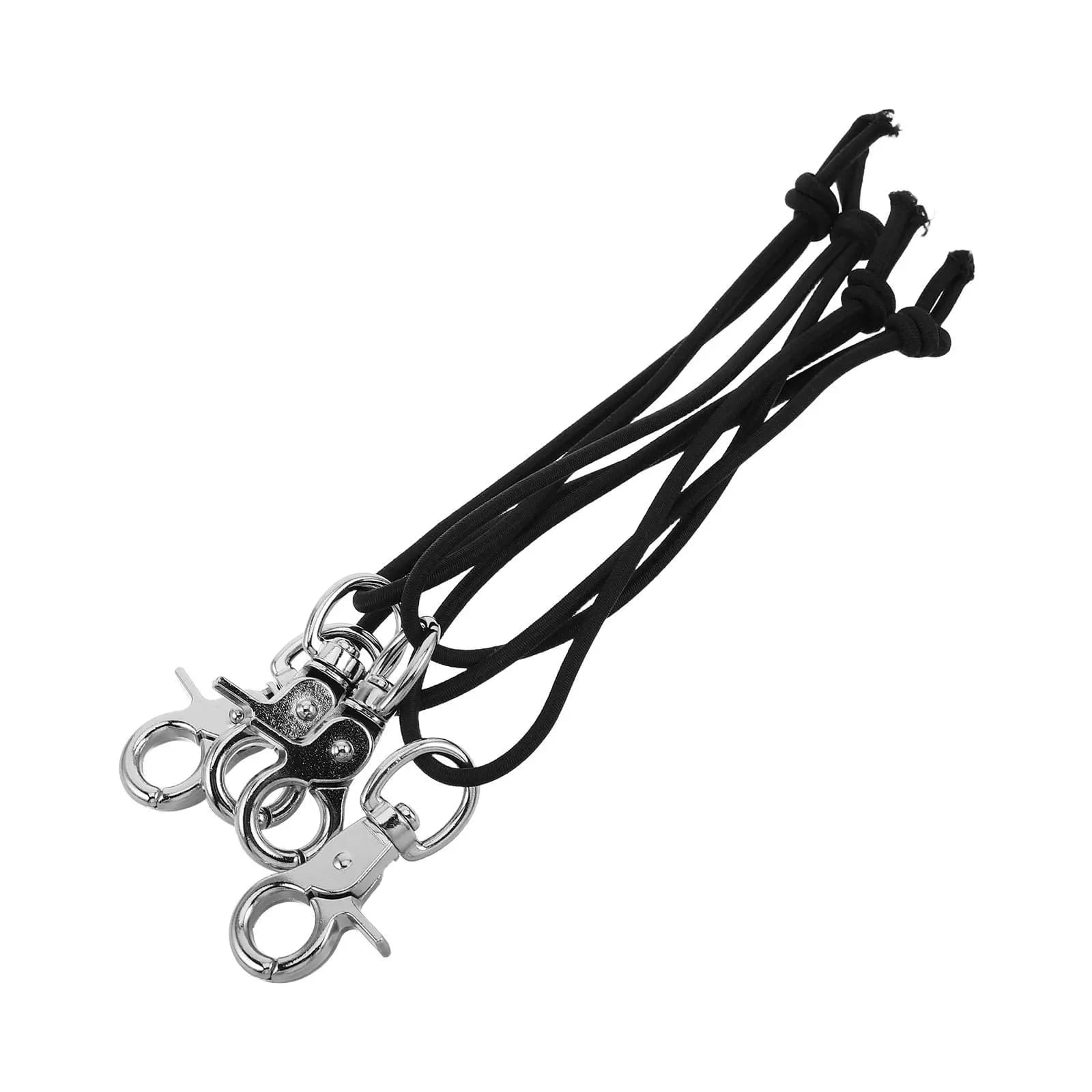 Set di 4 Corde di Sicurezza in Nylon per Snowboard con Moschettone in Metallo, Cinghie Regolabili per Attacchi da Sci e Snowboard