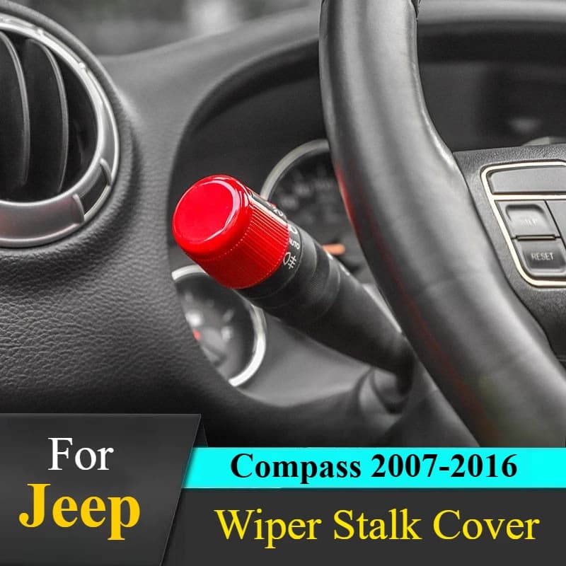 For Jeep Compass 2007-2016: Turn Signal & Wiper Stalk Cover - 3M Adhesive, No Tools & OEM Fit​