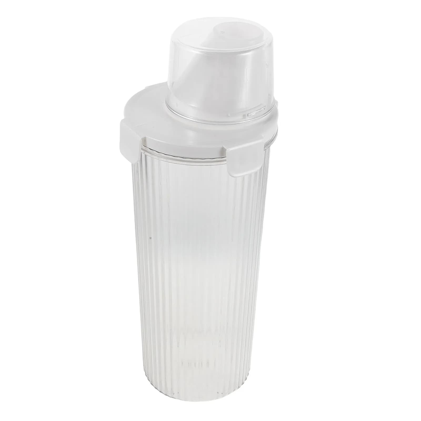 Contenitore Ermetico Trasparente per Alimenti da 1800Ml con Tazza Dosatrice e Coperchio con Beccuccio per Cereali, Riso, Farina, Pasta