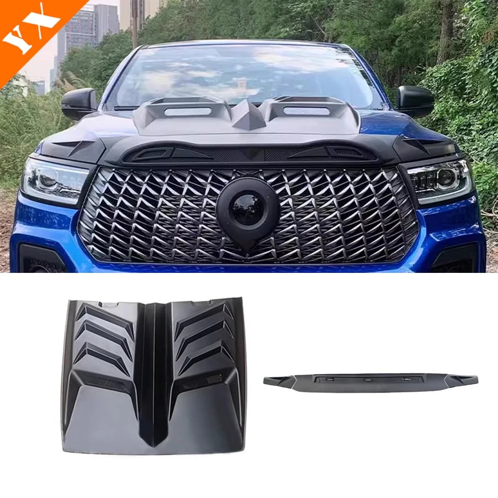 Per poer great wall 2024 poer 2025 accessori cofano auto nero opaco, tappo ghiaia per auto, arco ruota auto, copertura faro auto