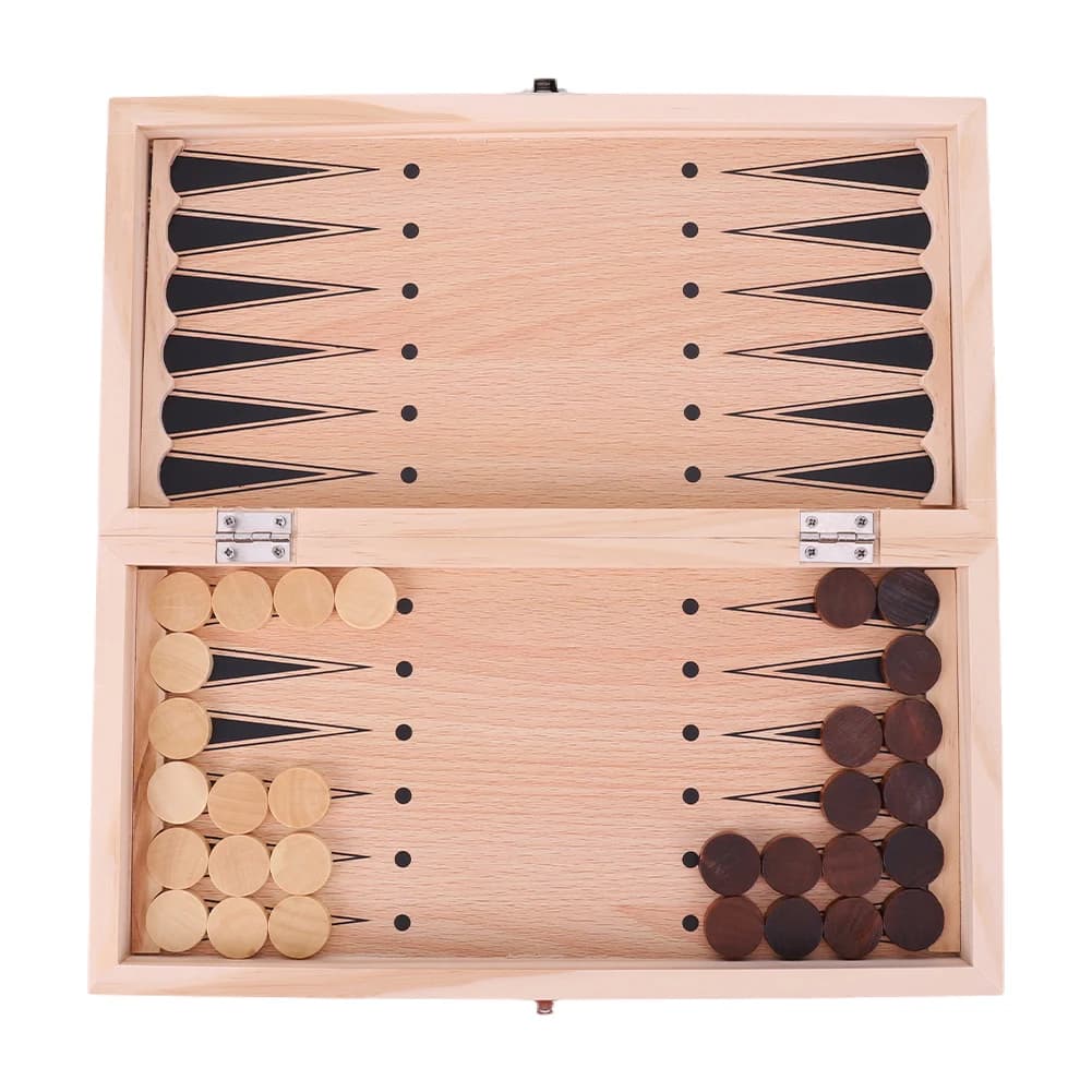 Scacchiera Grande 29x29cm per Sviluppare il Pensiero Strategico, Set di Scacchi in Legno, Miglior Regalo, Gioco da Tavolo in Legno per Bambini e Adulti
