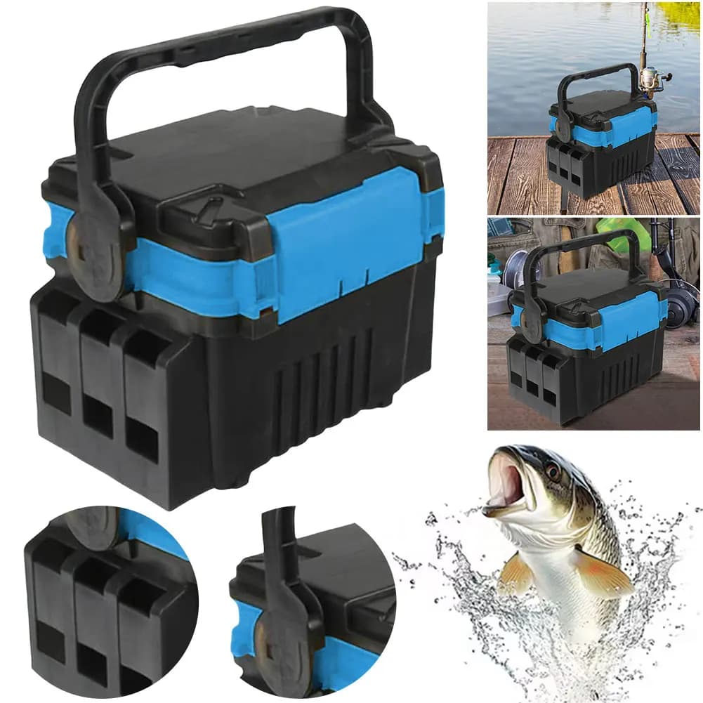 Fishing Tool Box Multifunction Container for Fishing Equipment Accessories Storage Organizer Outdoor Fishing Equipment
