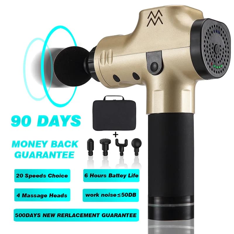 Muscle Massage Gun Massage Massage Gun Electric Squeeze Relaxer Deep Fitness Massage Masser Body Therapy at Home To Reduce Fat