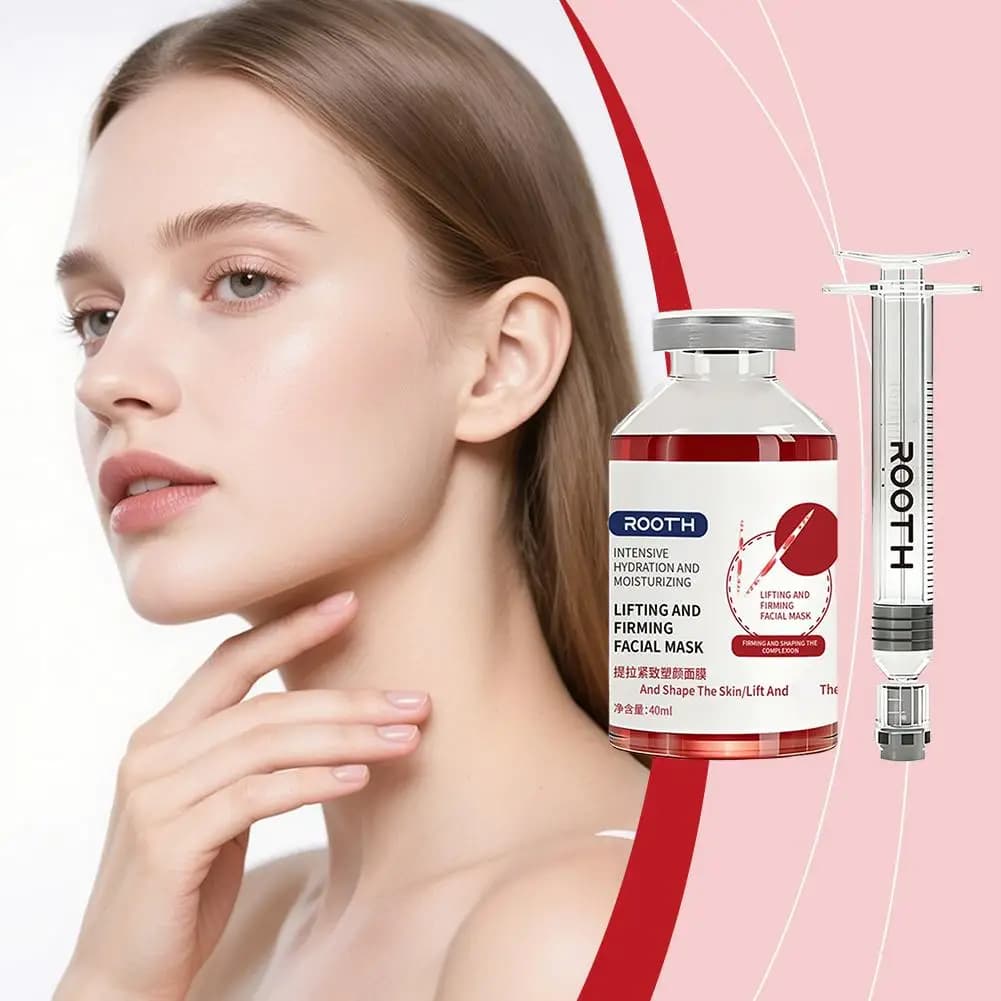 Maschera Viso ad Alta Potenza con Collagene, Trattamento Antirughe e Rassodante, Levigante per i Contorni, Trattamento Facciale Spa