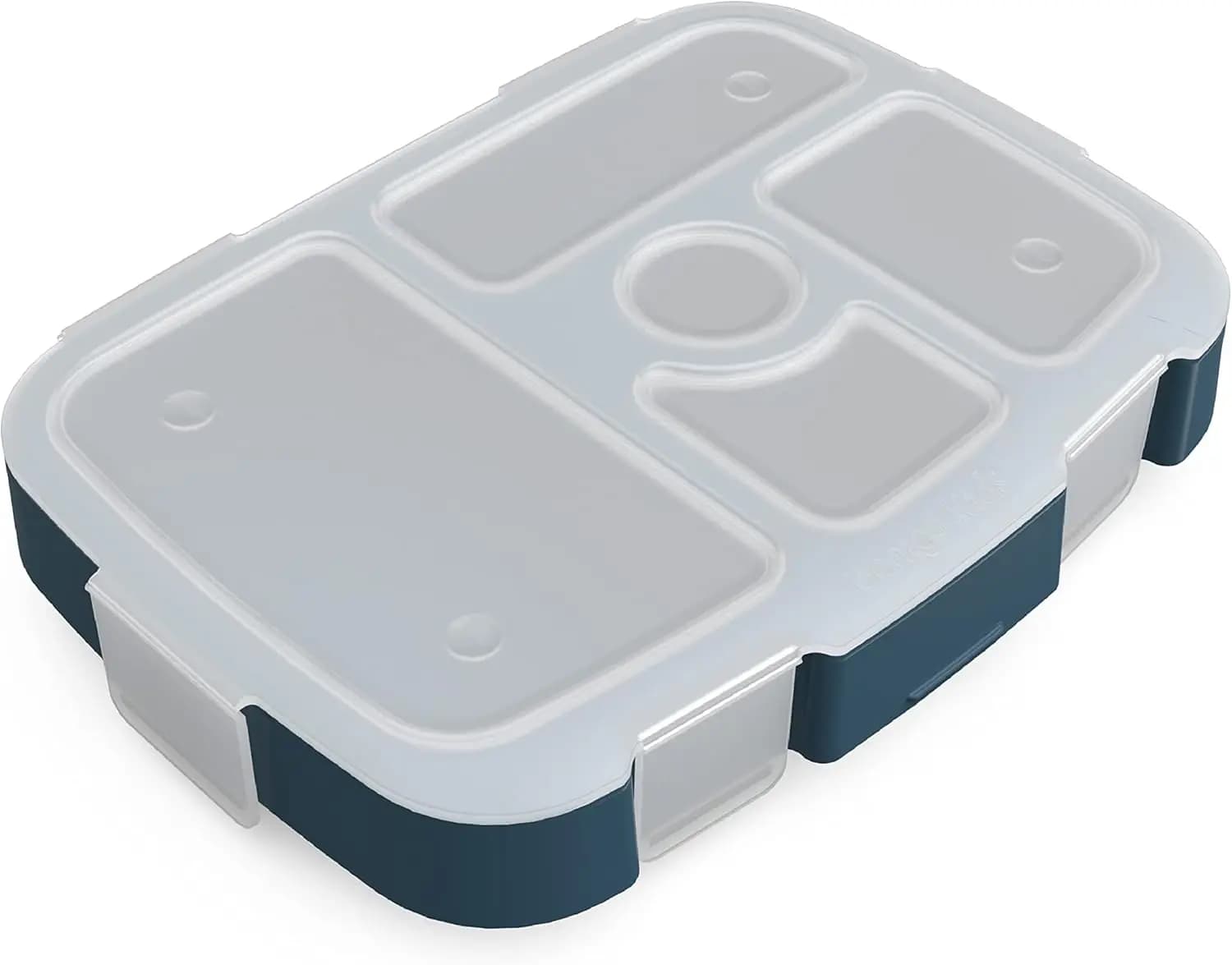 Contenitore per Pasti a 5 Scomparti per Bambini con Coperchio Trasparente - Contenitore per Pranzo Riutilizzabile Senza BPA per Porzioni Salutari a Casa e in Viaggio