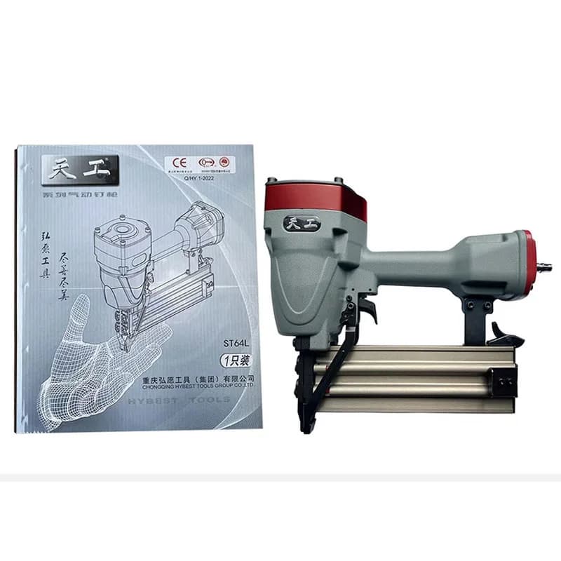 Utensili pneumatici Cucitrice ad aria domestica Pistola sparachiodi pneumatica in acciaio Pistola sparachiodi per calcestruzzo 3,8 cm Chiodatrice per condotto di cablaggio in PVC Lunghezza 18-50MM ST50L