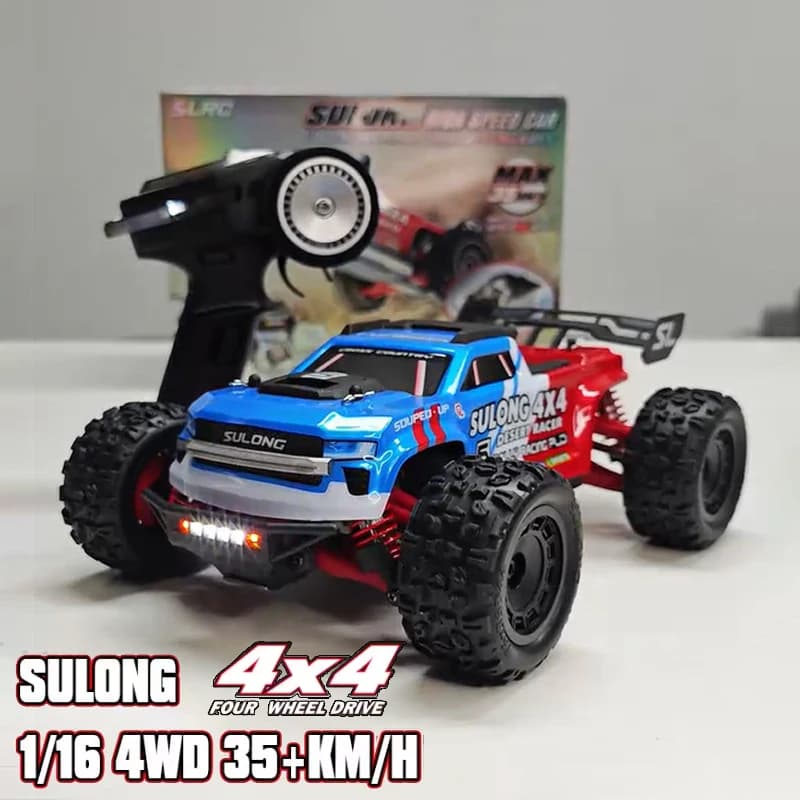Auto RC Crawler 4WD 1/16, Veicolo Fuoristrada 4x4, 35km/h, Modello SL16C5, Auto Telecomandata, Regalo di Compleanno, Giocattolo