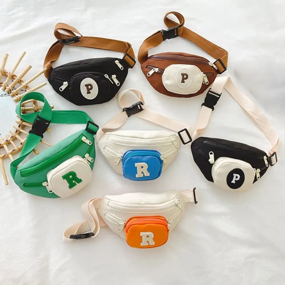 Shoulder bag shoulder bag with fashion letter for kids sporty shoulder bag for kids belt bag coin bag shoulder bag