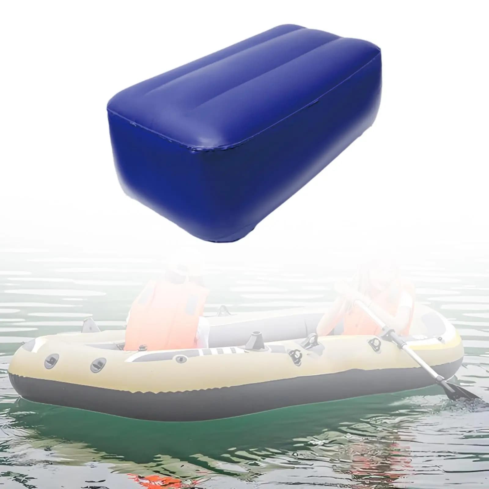 Cuscino per kayak Cuscino per sedile gonfiabile portatile Canoa di supporto ergonomico in PVC antiscivolo