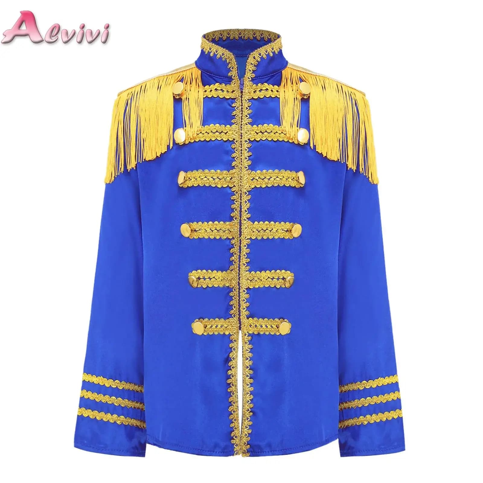 Costume da banda marcia per ragazze e ragazzi, abiti da sergente SGT, giacca da direttore di circo, cappotto, performance di squadra, batterista, tamburo, uniforme principale
