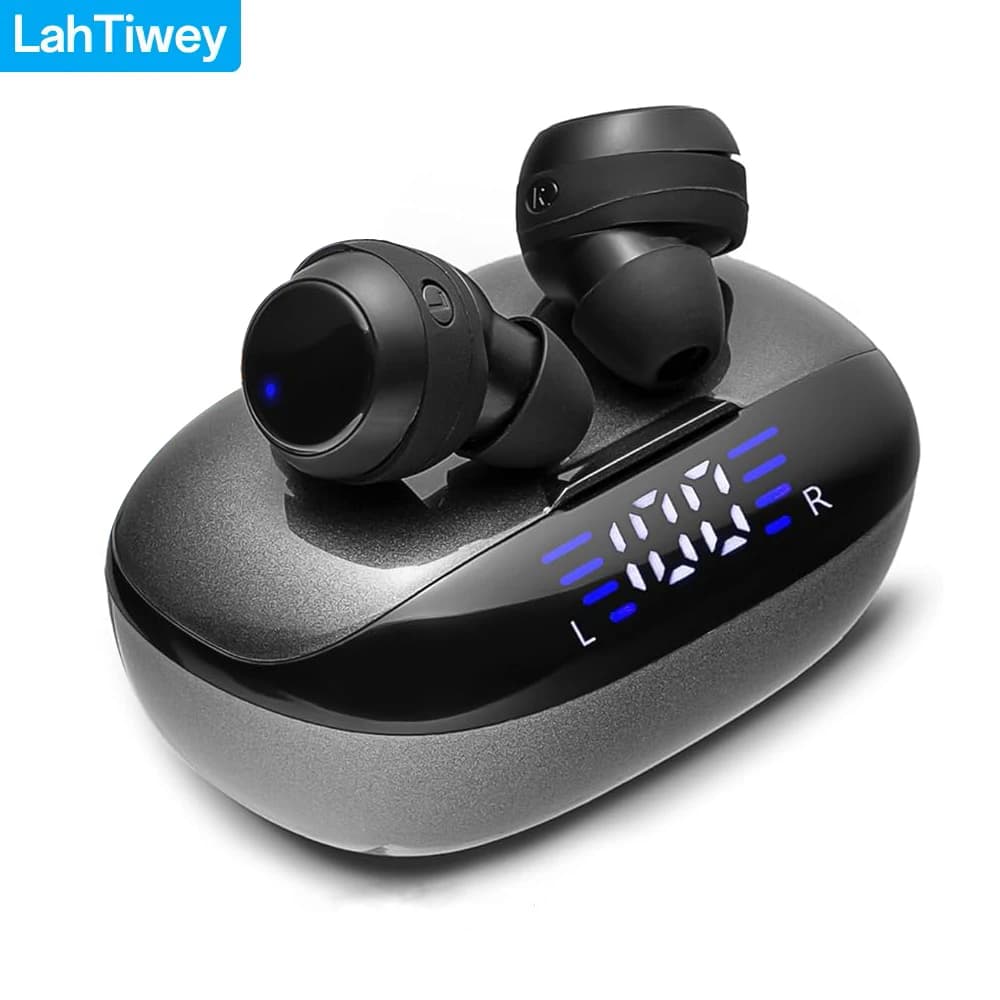 Bluetooth 5.3 TWS True Wireless Waterproof Buds headphones with 50-hour battery and crystalline stereo audio