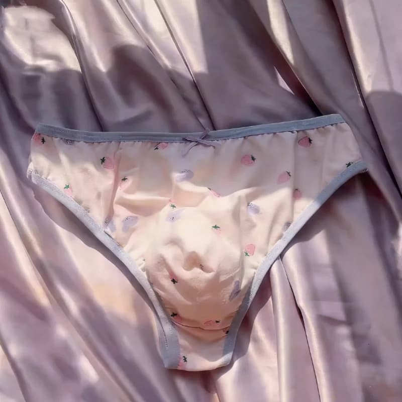 Uomini sexy dolce e confortevole biancheria intima di cotone cross-dressing sacchetto convesso perizoma traspirante stretto per feste private all'aperto