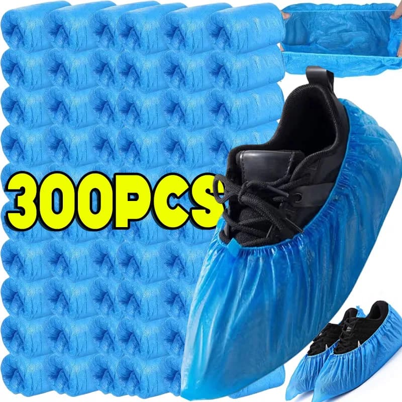 Disposable Shoe Covers Non-Woven Boot & Shoe Covers Durable Non Slip Overshoes Boot Covers for Indoor Outdoor Home Floor