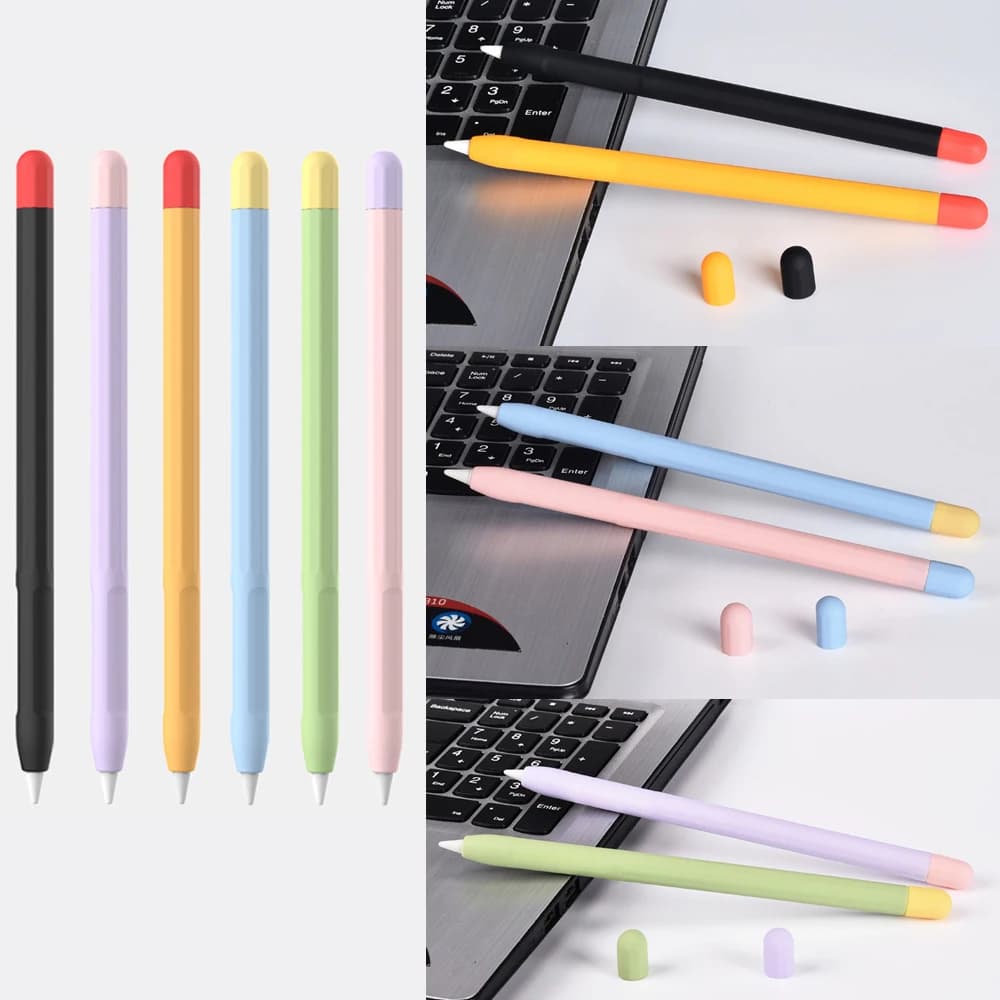 Per Apple Pencil 2 Custodia protettiva Custodia morbida per tablet in silicone Custodia portatile per penna stilo touch per Apple Pencil 2nd