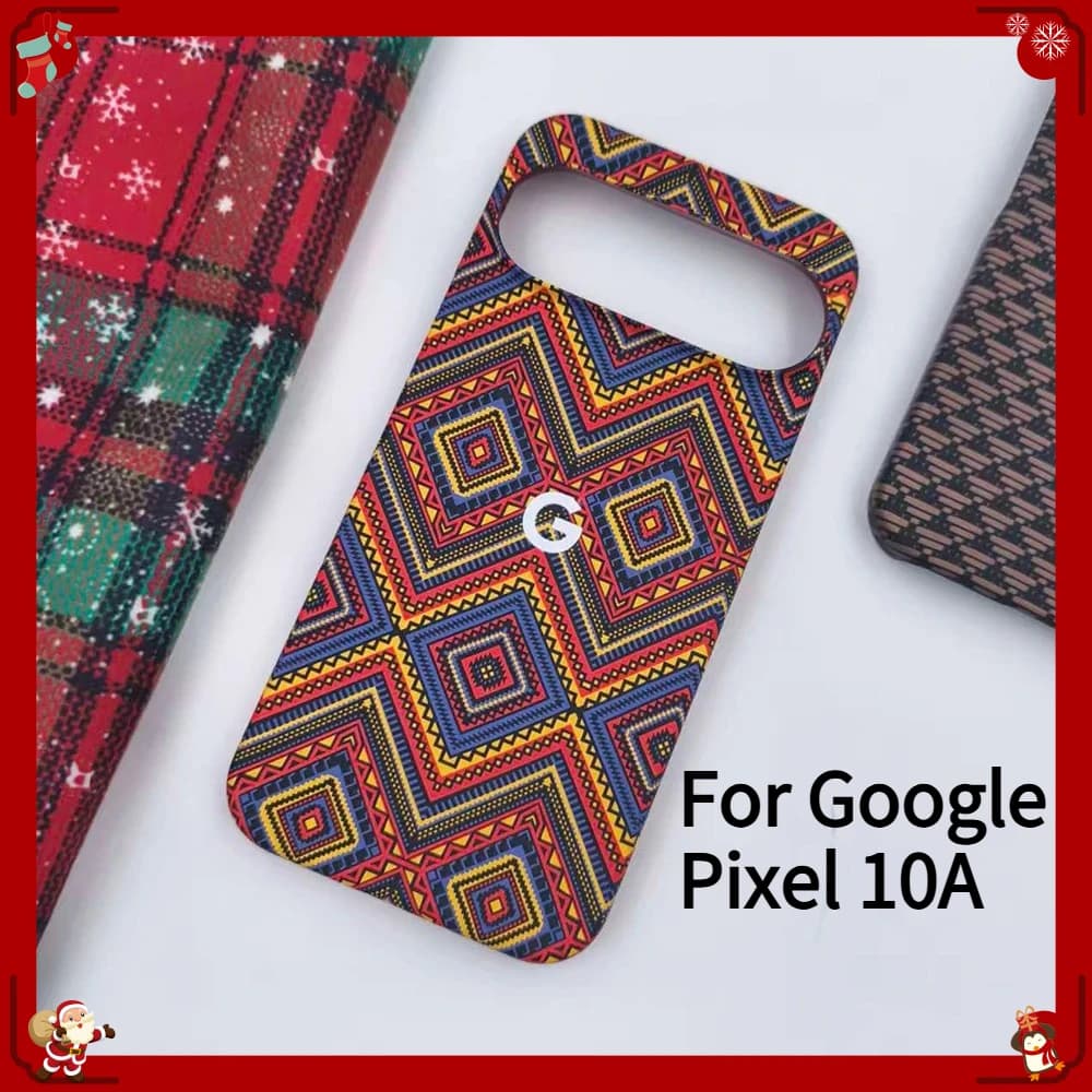 Retro Carbon Fiber Texture for Magsafe, for Google Pixel 10A 10 9 Pro XL 8 7 Pro, Wireless Charging, Anti- Shock Protection