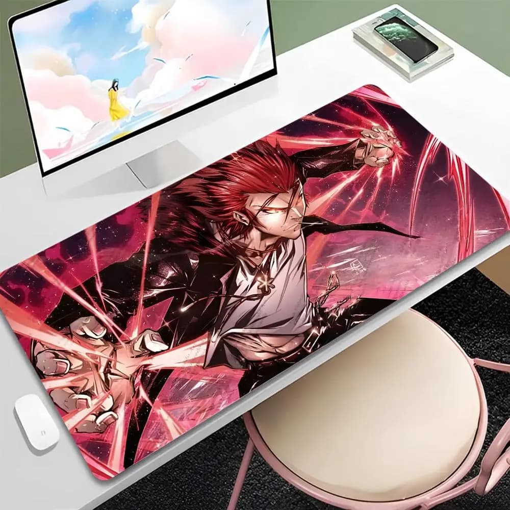 Tappetino per mouse M-mikoto Suoh, 1 pezzo, grande, per gaming, con bordi rinforzati, spesso, per tastiera e scrivania.