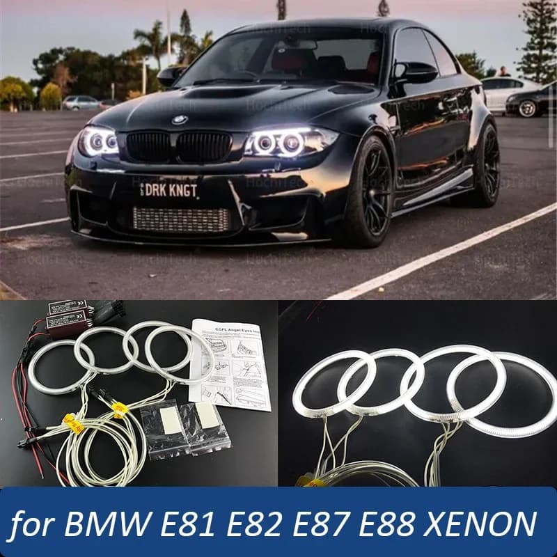 CCFL Angel Eye anello luce diurna per BMW Serie 1 E81 E82 E87 E88 116i 118i 120i 125i 128i 130i 135i 04-13 Faro allo xeno