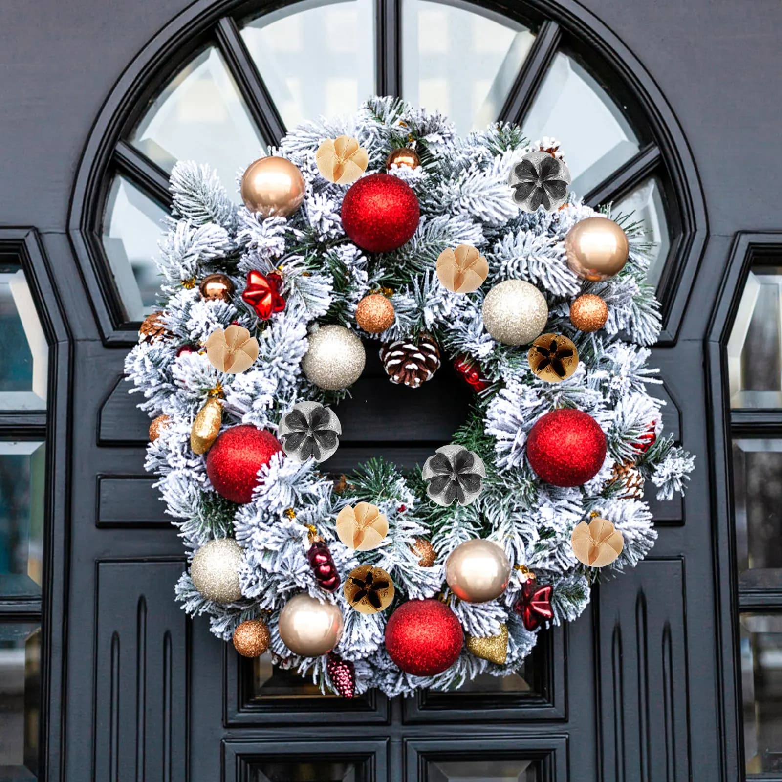 35 Pezzi Ghirlanda Natalizia con Eucalipto Essiccato, Ornamenti per Albero di Natale, Decorazioni Fai-da-Te, Accessori per Foto, Forniture Natalizie
