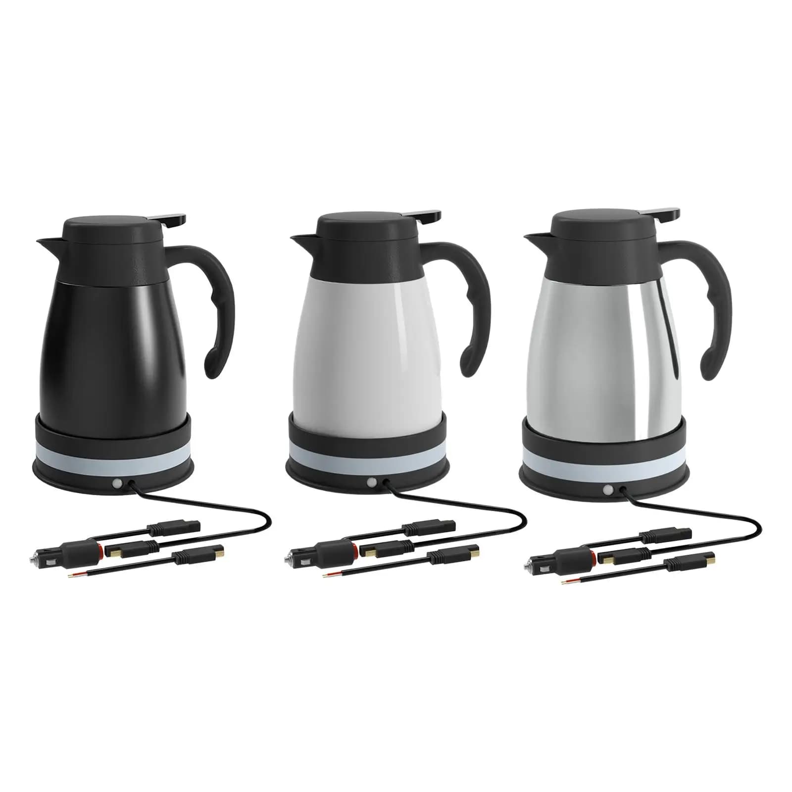 24V 1200ml car electric kettle with stainless steel cigarette lighter