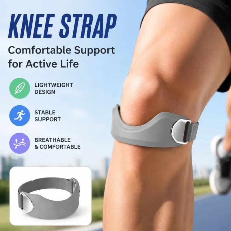 Unisex Outdoor Sports Fitness Knee Brace Bionic Exoskeleton Patella Strap Light Comfort for Running Hiking Pressure Relief