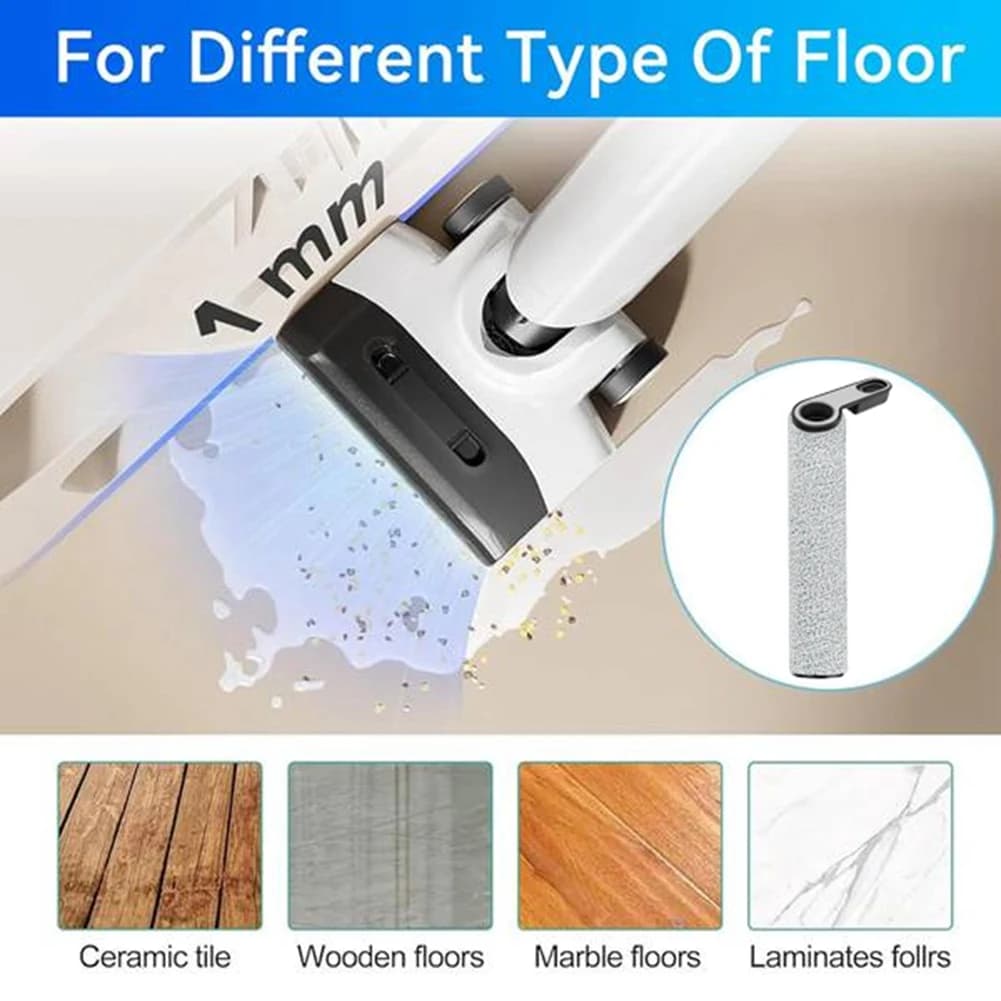 【A26P】3PCS Roller Brush For Roborock Flexi/Flexi Pro/A20/A20 Pro Wet/Dry Vacuum Cleaner Replacement Parts Efficient Cleaning