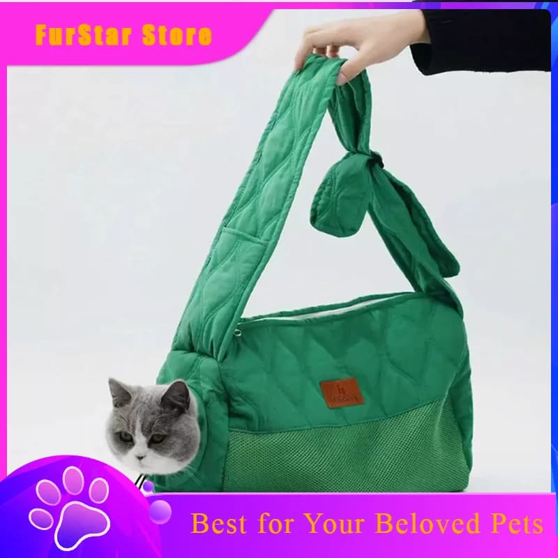 FurStarSpring And Summer Breathable Pet Carriers Transportin Gato Portable Cat Carrier Bags Puppy Accessories Small Dog Carrier
