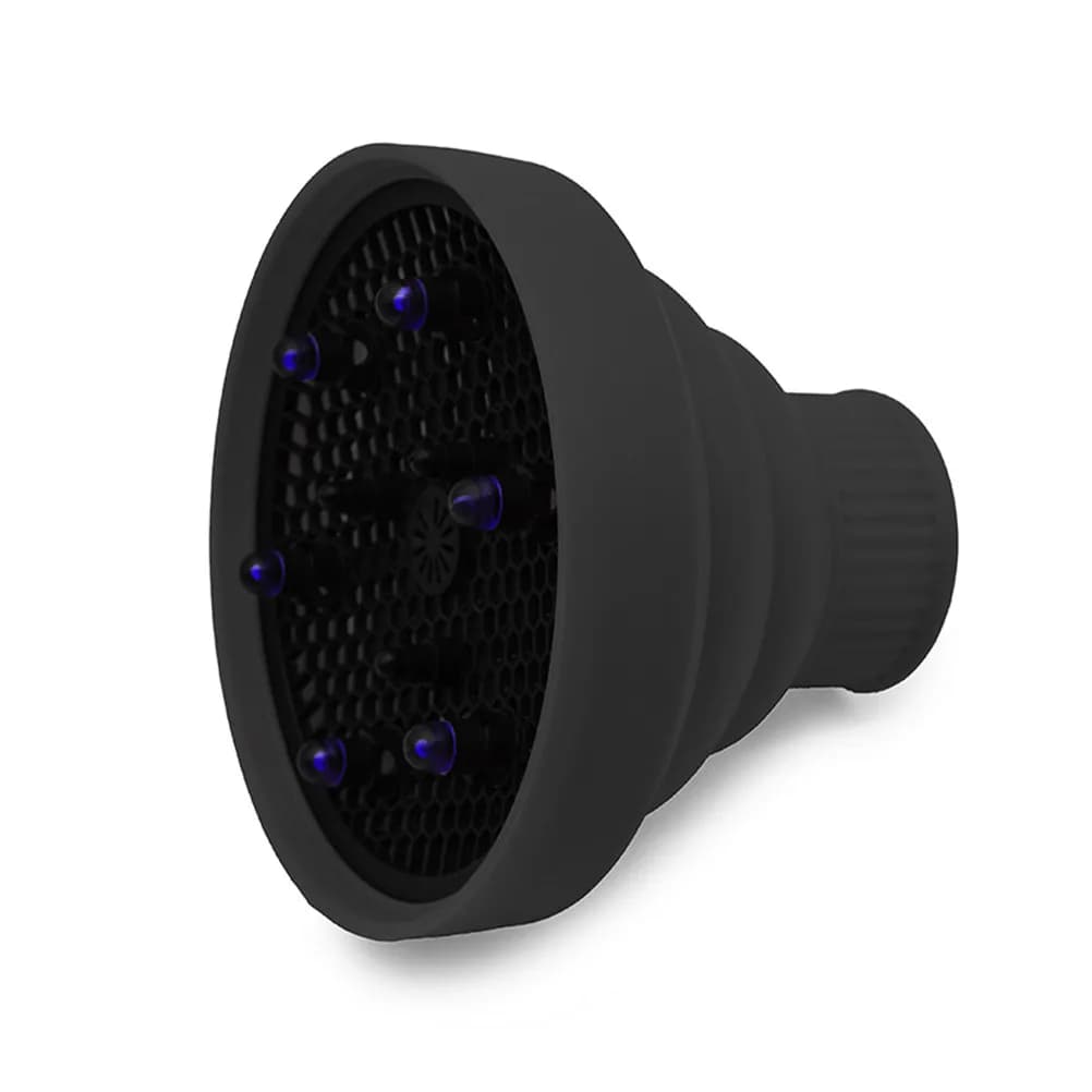 Hair Dryer Diffuser Silicone Universal Attachment for Wavy Curly Straight Hair Gentle Drying Frizz Reduction Salon Grade