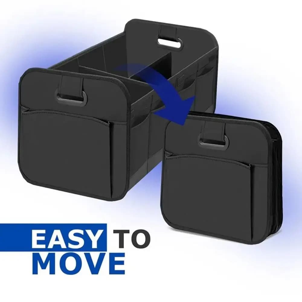Organizer Pieghevole per Bagagliaio Auto, Borsa Portaoggetti Impermeabile Multifunzione, Contenitore Portatile Richiudibile per Auto, Ampio Scomparto per Bagagli