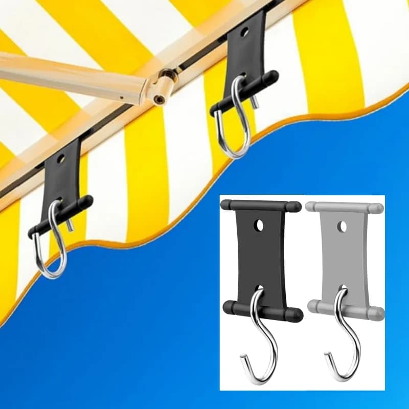 5 pcs light clip for sun curtain with double slit rv hooks support for light for tent outdoor clothes hangers accessories