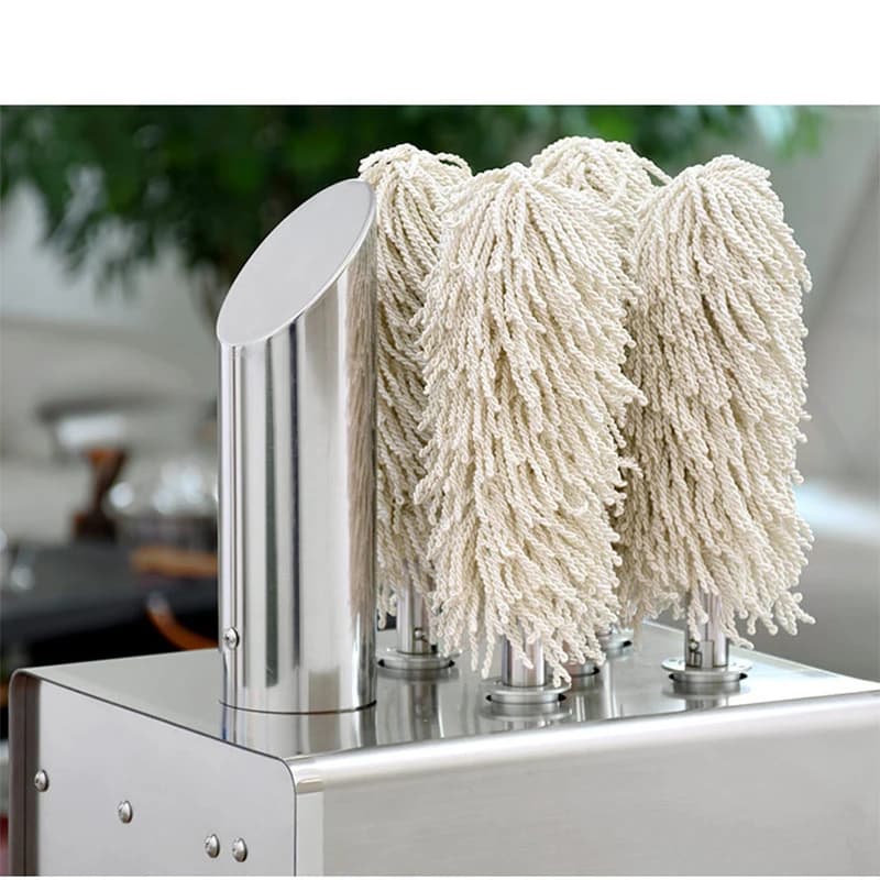 Pulitrice elettrica commerciale per bicchieri, lucidatrice automatica per bicchieri da vino rosso, hotel, bar, ristorante, per pulire i vetri
