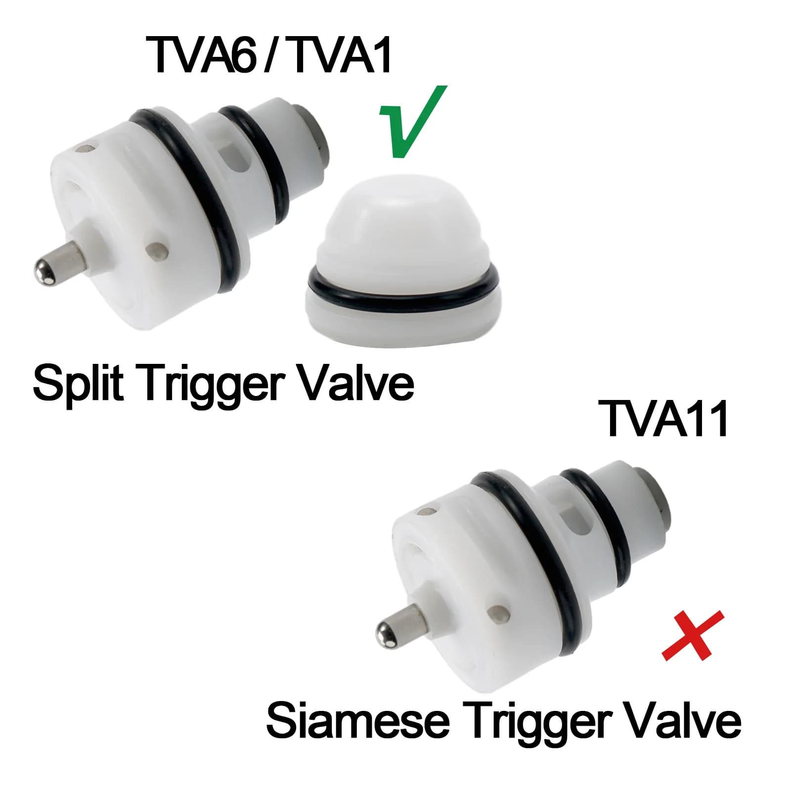 Il kit valvola trigger TVA6 con valvola trigger per unghie corrispondente TVA1 sostitutivo per Bostitch CF15 e altre cucitrici ad aria