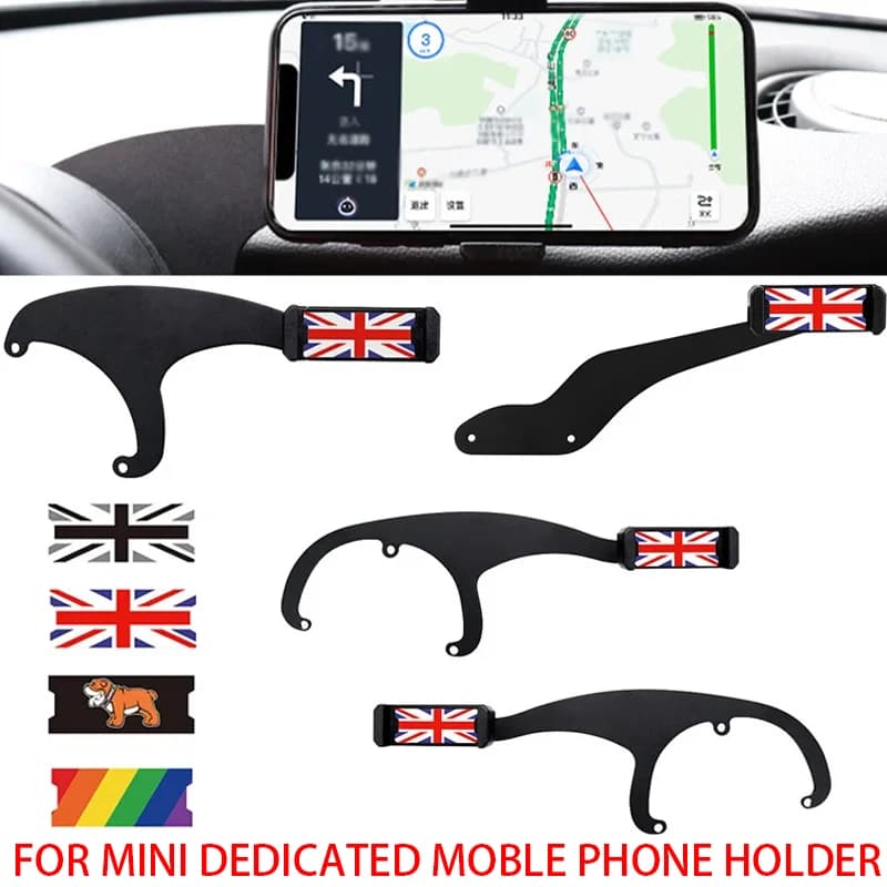 Mobile car telephone support for MINI Cooper F56 F55 F54 F60 R50 R52 R53 R55 R56 R60 08-20 GPS support bracket accessories for phone