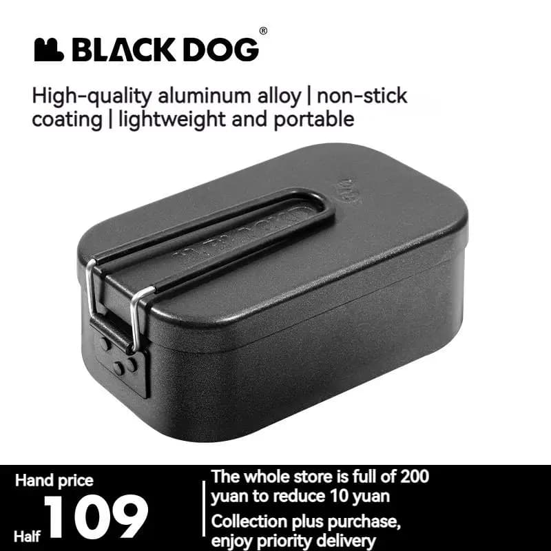 BLACKDOG Lunch Box da Esterno in Alluminio 800ML, Fornello da Campeggio Ultraleggero Portatile Multifunzione, Stoviglie e Utensili da Viaggio per Picnic