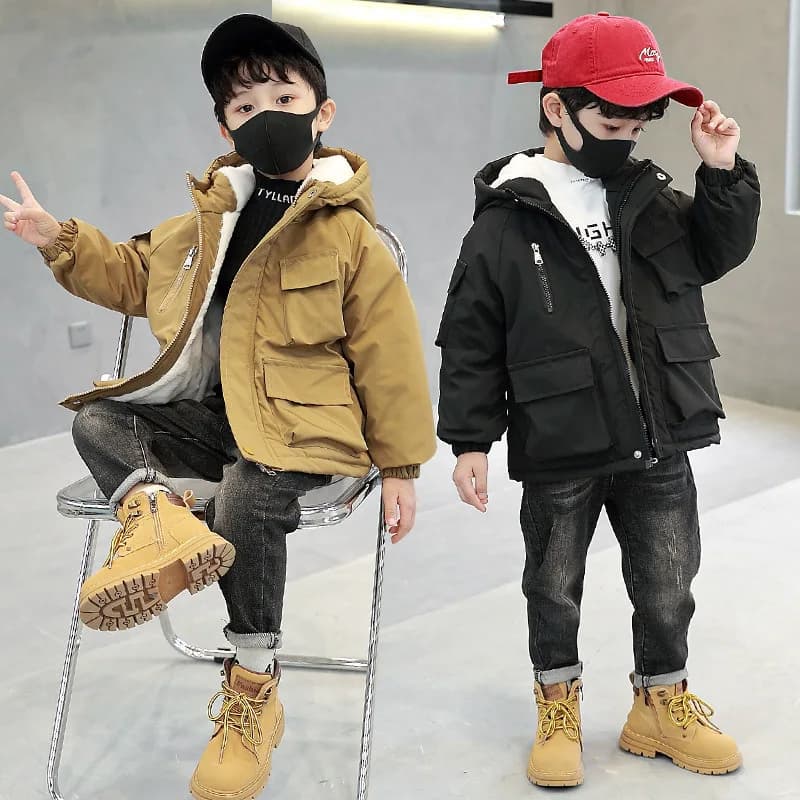 Abbigliamento per Bambini, Cappotto in Cotone per Bambini, Nuovo Stile 2025, Cappotto in Cotone Spesso per Ragazzi e Ragazze, Cappotto in Cotone per Neonati con Cartoni Animati