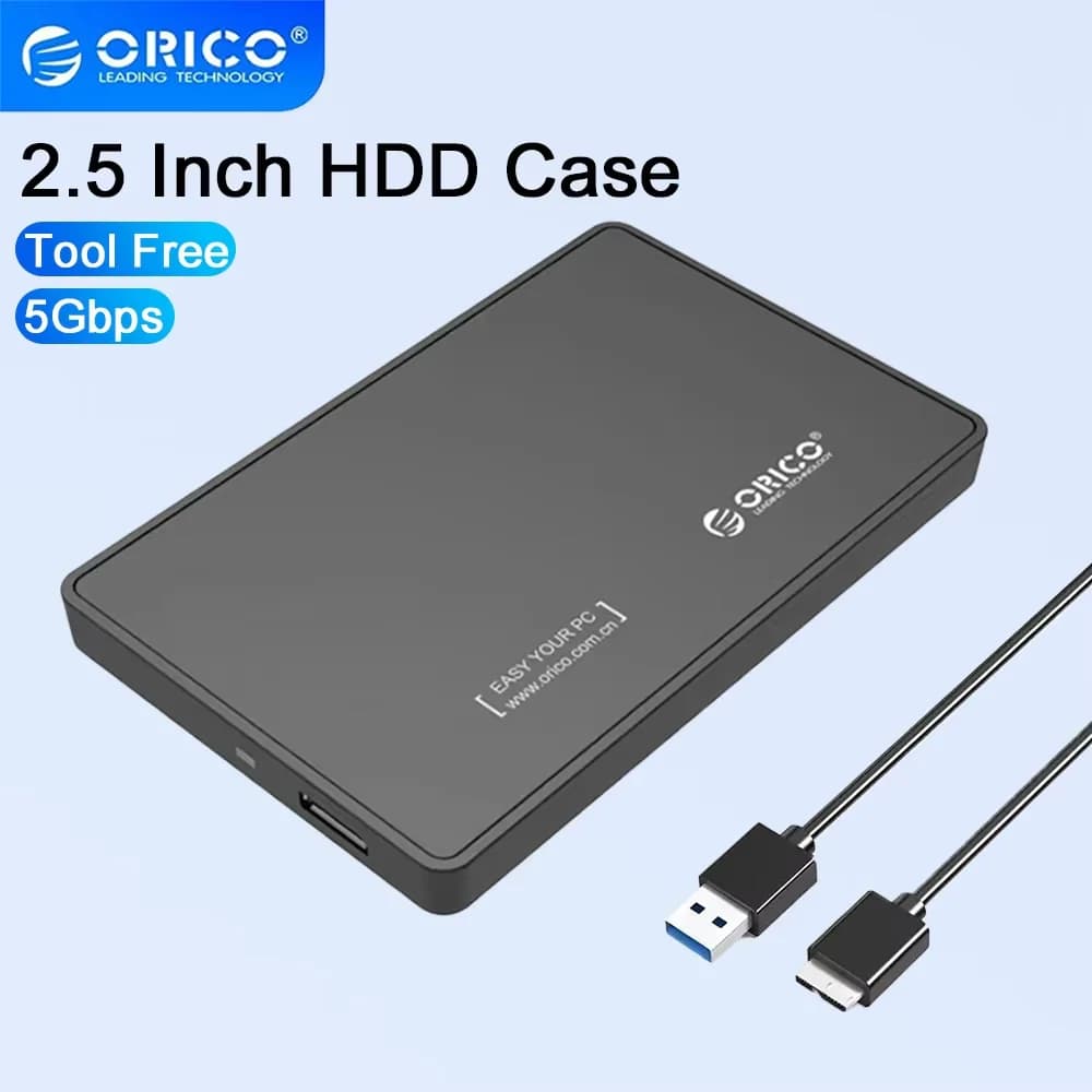 ORICO 2.5 Inch HDD Case 2.5'' SATA to USB 3.0 Hard Drive Enclosure for 2.5 Inch SSD Disk HDD Box Case External HDD SSD Enclosure